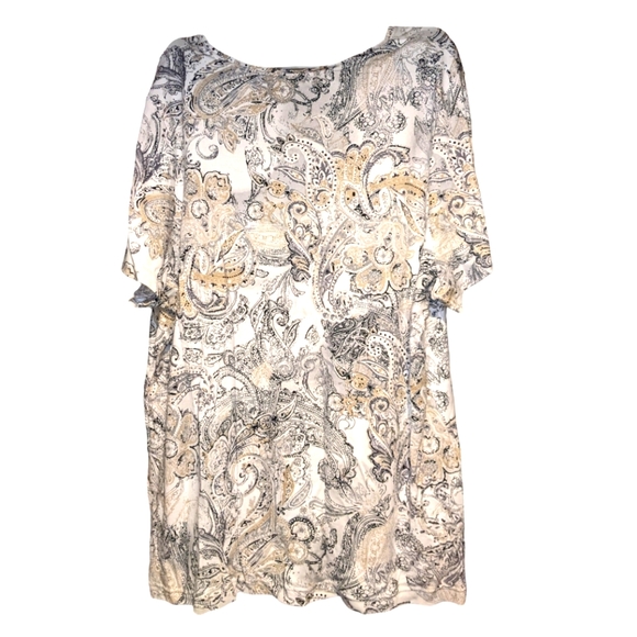 Croft and Barrow Short Sleeve Top Size 1X - Picture 2 of 5